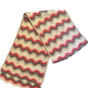 MARIELE WAITHE CHUNKY KNIT CASHMERE MULTICOLOUR SCARF